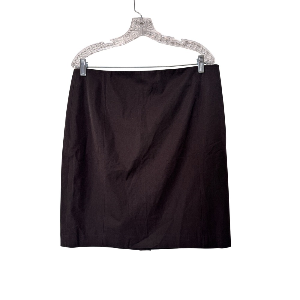Banana Republic Womens Black Pencil Skirt‎ Size 14 Knee Length Career Office